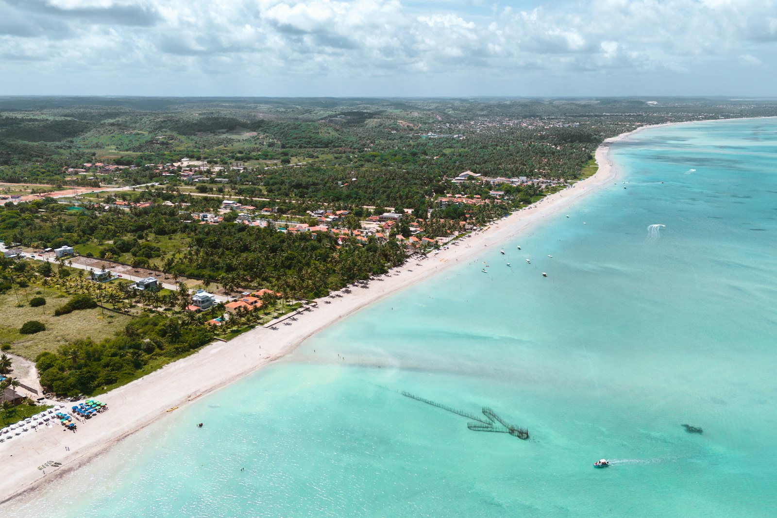 Vista aérea de Maragogi, Alagoas